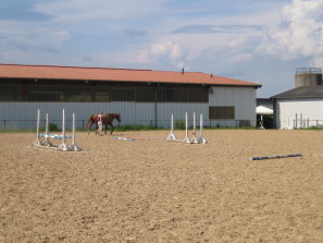 Springplatz vor der Reithalle